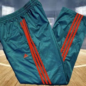 Adidas Pants Mens Medium Track Pants Sweat Joggers Green Y2k Casual Climaproof